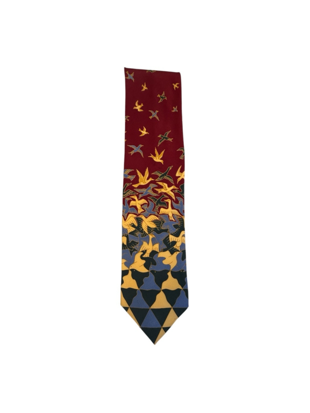 M.C. Escher Liberation 1955 Silk Necktie Art Tie Birds Tessellation Cordon Art H